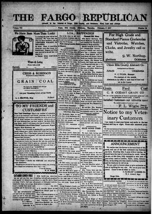 The Fargo Republican (Fargo, Okla.), Vol. 7, No. 38, Ed. 1 Thursday, February 8, 1917
