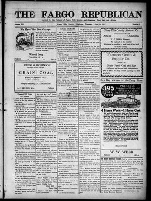 The Fargo Republican (Fargo, Okla.), Vol. 8, No. 5, Ed. 1 Thursday, June 21, 1917