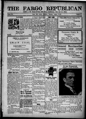 The Fargo Republican (Fargo, Okla.), Vol. 8, No. 13, Ed. 1 Thursday, August 16, 1917