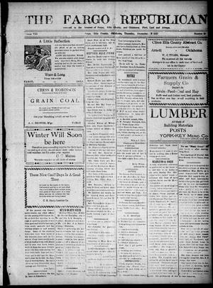 The Fargo Republican (Fargo, Okla.), Vol. 8, No. 30, Ed. 1 Thursday, December 27, 1917