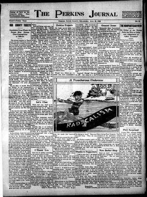 The Perkins Journal (Perkins, Oklahoma), Vol. 33, No. 32, Ed. 1 Friday, August 18, 1922
