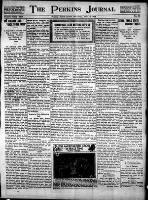 The Perkins Journal (Perkins, Oklahoma), Vol. 29, No. 50, Ed. 1 Friday, November 19, 1920