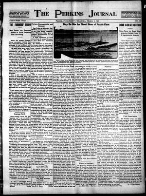 The Perkins Journal (Perkins, Oklahoma), Vol. 30, No. 13, Ed. 1 Friday, March 4, 1921