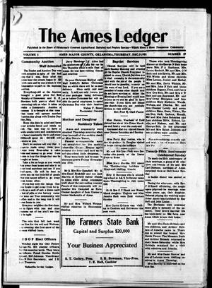 The Ames Ledger (Ames, Okla.), Vol. 1, No. 39, Ed. 1 Thursday, December 3, 1931