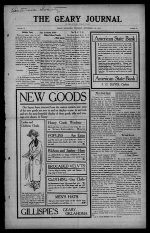 The Geary Journal (Geary, Okla.), Vol. 13, No. 29, Ed. 1 Thursday, September 11, 1913