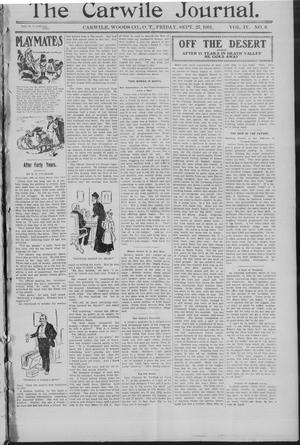 The Carwile Journal. (Carwile, Okla. Terr.), Vol. 4, No. 6, Ed. 1 Friday, September 27, 1901