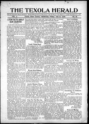 The Texola Herald (Texola, Okla.), Vol. 5, No. 18, Ed. 1 Friday, July 27, 1906