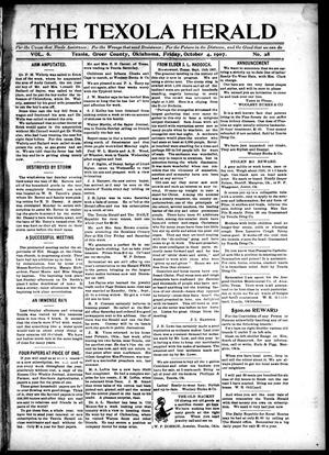 The Texola Herald (Texola, Okla.), Vol. 6, No. 28, Ed. 1 Friday, October 4, 1907