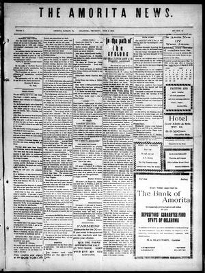 The Amorita News. (Amorita, Okla.), Vol. 1, No. 6, Ed. 1 Thursday, June 4, 1908