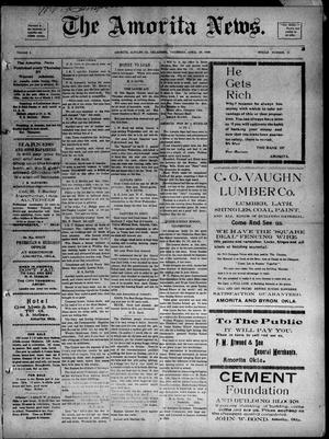 The Amorita News. (Amorita, Okla.), Vol. 2, No. 53, Ed. 1 Thursday, April 29, 1909