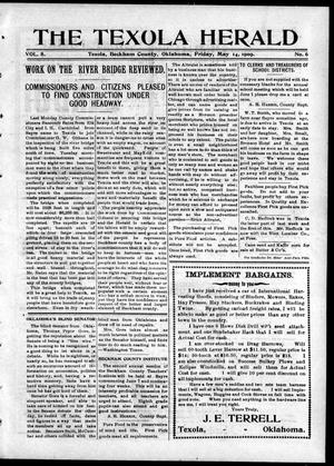 The Texola Herald (Texola, Okla.), Vol. 8, No. 6, Ed. 1 Friday, May 14, 1909