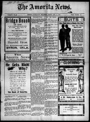 The Amorita News. (Amorita, Okla.), Vol. 2, No. 90, Ed. 1 Friday, January 14, 1910