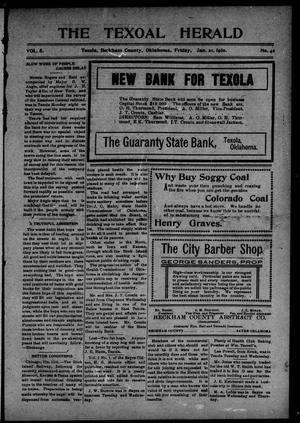 The Texola Herald (Texola, Okla.), Vol. 8, No. 42, Ed. 1 Friday, January 21, 1910