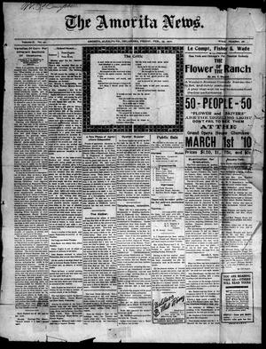 The Amorita News. (Amorita, Okla.), Vol. 2, No. 96, Ed. 1 Friday, February 25, 1910