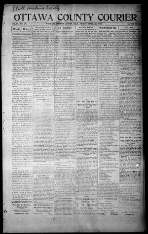 Primary view of object titled 'Ottawa County Courier (Wyandotte, Okla.), Vol. 3, No. 40, Ed. 1 Friday, April 22, 1910'.
