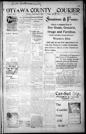 Primary view of object titled 'Ottawa County Courier (Wyandotte, Okla.), Vol. 4, No. 49, Ed. 1 Friday, July 28, 1911'.
