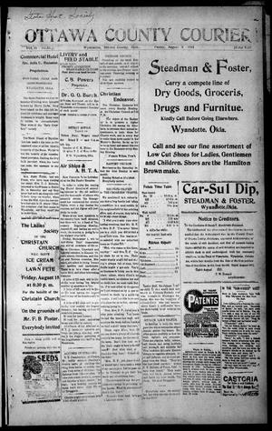 Primary view of object titled 'Ottawa County Courier (Wyandotte, Okla.), Vol. 4, No. 52, Ed. 1 Friday, August 11, 1911'.