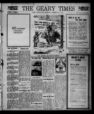 The Geary Times (Geary, Okla.), Vol. 6, No. 6, Ed. 1 Thursday, December 12, 1918