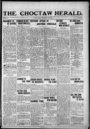The Choctaw Herald. (Hugo, Okla.), Vol. 11, No. 50, Ed. 1 Thursday, March 20, 1919