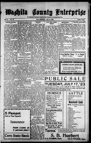 Washita County Enterprise (Corn, Okla.), Vol. 5, No. 16, Ed. 1 Thursday, July 12, 1923