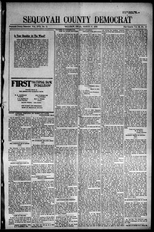 Sequoyah County Democrat (Sallisaw, Okla.), Vol. 17, No. 11, Ed. 1 Friday, March 17, 1922
