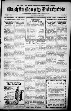 Washita County Enterprise (Corn, Okla.), Vol. 4, No. 2, Ed. 1 Thursday, April 6, 1922