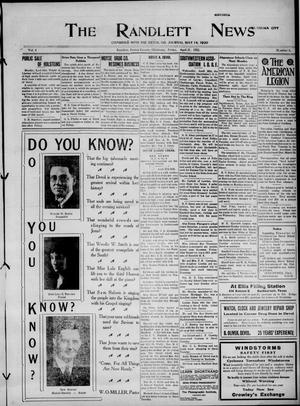 The Randlett News (Randlett, Okla.), Vol. 4, No. 6, Ed. 1 Friday, April 21, 1922