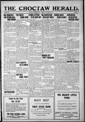 The Choctaw Herald. (Hugo, Okla.), Vol. 12, No. 28, Ed. 1 Thursday, October 16, 1919