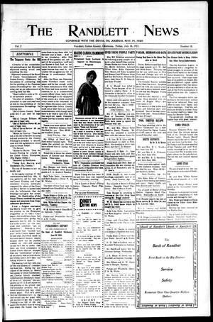 The Randlett News (Randlett, Okla.), Vol. 2, No. 18, Ed. 1 Friday, July 16, 1920