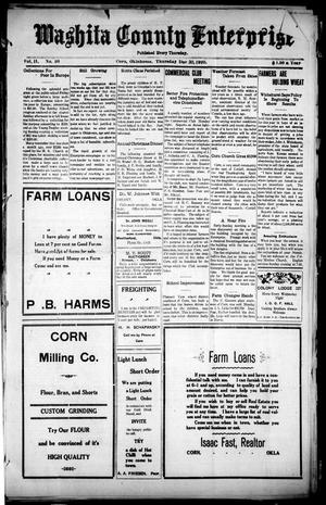 Washita County Enterprise (Corn, Okla.), Vol. 2, No. 40, Ed. 1 Thursday, December 30, 1920