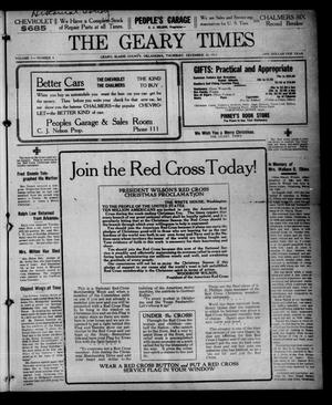 Primary view of object titled 'The Geary Times (Geary, Okla.), Vol. 5, No. 8, Ed. 1 Thursday, December 20, 1917'.