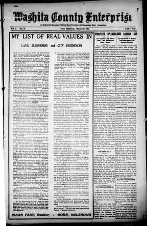 Washita County Enterprise (Corn, Okla.), Vol. 2, No. 52, Ed. 1 Thursday, March 24, 1921