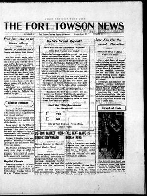 The Fort Towson News (Fort Towson, Okla.), Vol. 17, No. 24, Ed. 1 Friday, September 22, 1933