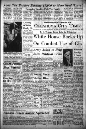 Primary view of object titled 'Oklahoma City Times (Oklahoma City, Okla.), Vol. 76, No. 97, Ed. 1 Wednesday, June 9, 1965'.
