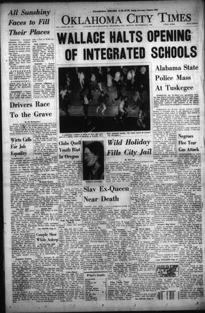 Primary view of object titled 'Oklahoma City Times (Oklahoma City, Okla.), Vol. 74, No. 170, Ed. 1 Monday, September 2, 1963'.