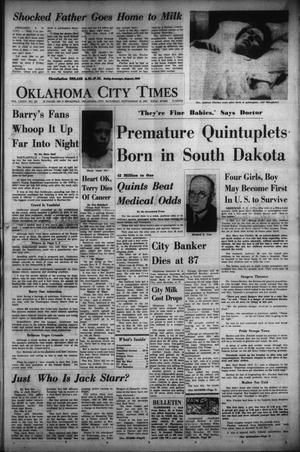 Oklahoma City Times (Oklahoma City, Okla.), Vol. 74, No. 181, Ed. 1 Saturday, September 14, 1963