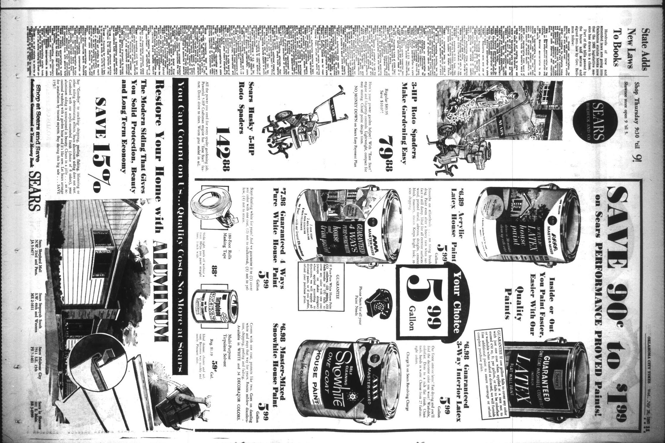 Oklahoma City Times (Oklahoma City, Okla.), Vol. 76, No. 139, Ed. 1 Wednesday, July 28, 1965
                                                
                                                    [Sequence #]: 11 of 42
                                                