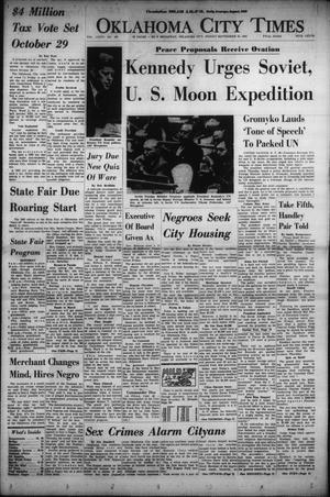 Oklahoma City Times (Oklahoma City, Okla.), Vol. 74, No. 186, Ed. 1 Friday, September 20, 1963
