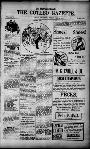 The Harrison Gazette. The Gotebo Gazette. (Gotebo, Okla.), Vol. 6, No. 45, Ed. 1 Friday, June 21, 1907