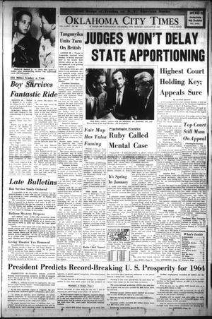 Oklahoma City Times (Oklahoma City, Okla.), Vol. 74, No. 290, Ed. 3 Monday, January 20, 1964