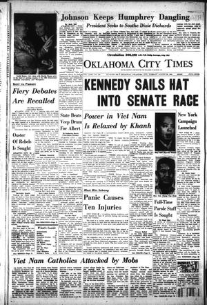Primary view of object titled 'Oklahoma City Times (Oklahoma City, Okla.), Vol. 75, No. 164, Ed. 3 Tuesday, August 25, 1964'.
