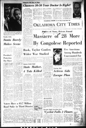 Primary view of Oklahoma City Times (Oklahoma City, Okla.), Vol. 75, No. 245, Ed. 1 Friday, November 27, 1964