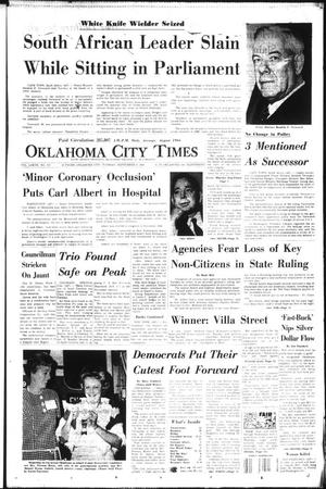 Oklahoma City Times (Oklahoma City, Okla.), Vol. 77, No. 172, Ed. 1 Tuesday, September 6, 1966