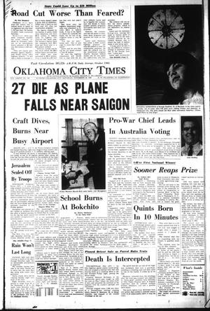 Primary view of object titled 'Oklahoma City Times (Oklahoma City, Okla.), Vol. 77, No. 242, Ed. 3 Saturday, November 26, 1966'.
