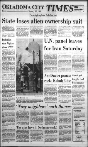 Oklahoma City Times (Oklahoma City, Okla.), Vol. 91, No. 2, Ed. 1 Friday, February 22, 1980
