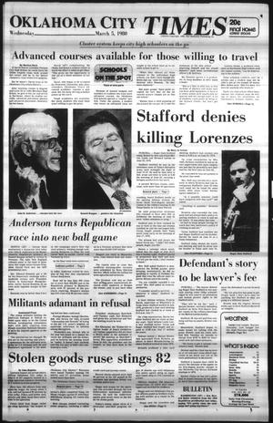 Oklahoma City Times (Oklahoma City, Okla.), Vol. 91, No. 12, Ed. 1 Wednesday, March 5, 1980