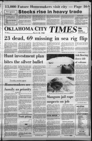 Primary view of object titled 'Oklahoma City Times (Oklahoma City, Okla.), Vol. 91, No. 32, Ed. 2 Friday, March 28, 1980'.