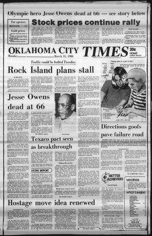 Oklahoma City Times (Oklahoma City, Okla.), Vol. 91, No. 33, Ed. 2 Monday, March 31, 1980