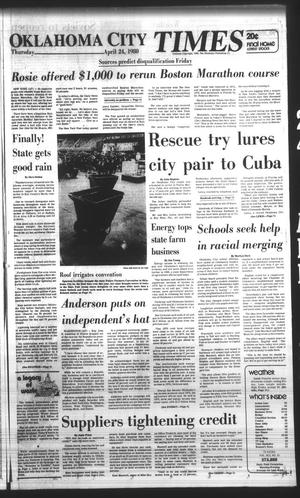 Oklahoma City Times (Oklahoma City, Okla.), Vol. 91, No. 55, Ed. 1 Thursday, April 24, 1980