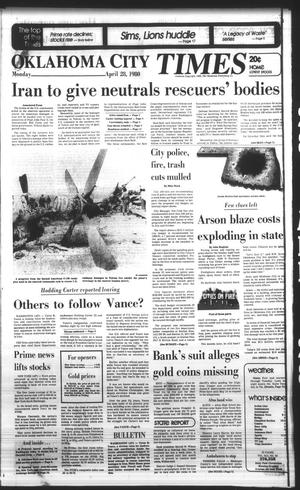 Oklahoma City Times (Oklahoma City, Okla.), Vol. 91, No. 58, Ed. 2 Monday, April 28, 1980